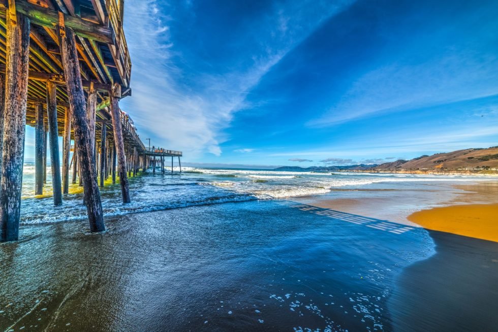 Evening over a Central Coast pier